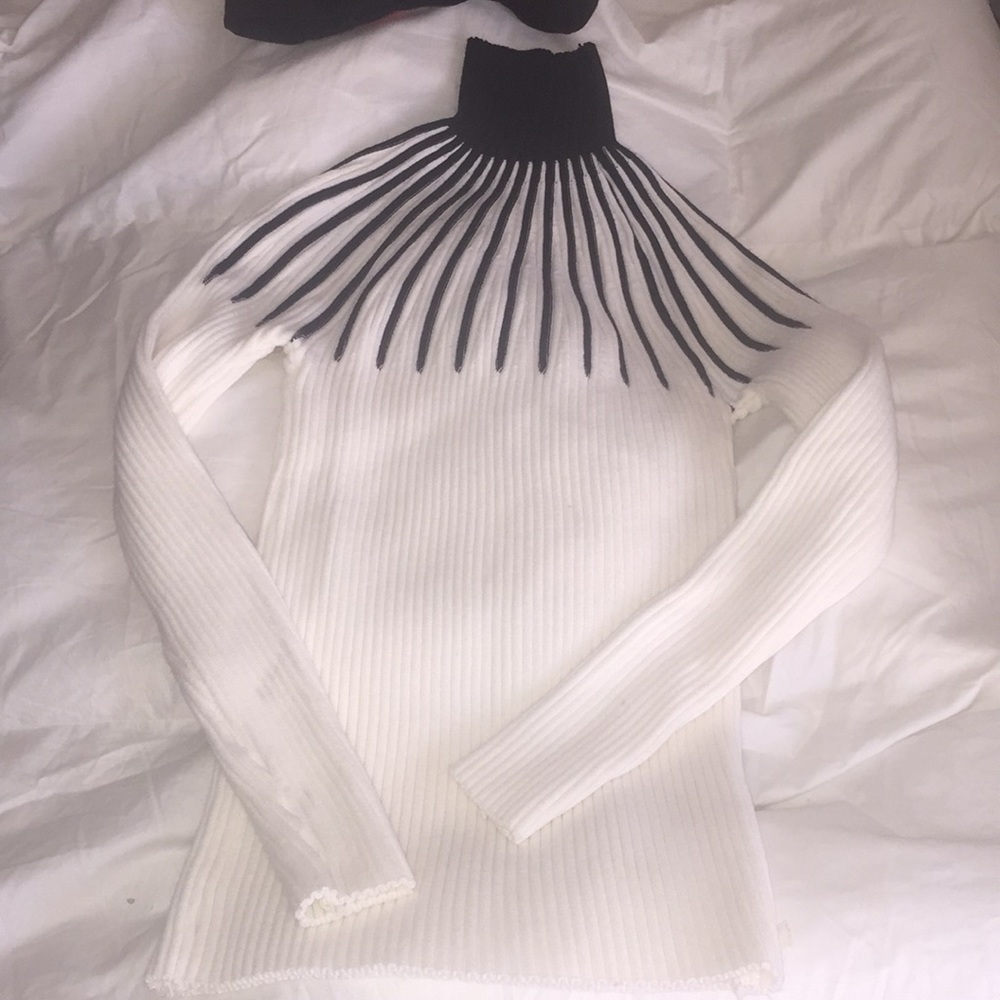 Long sleeve up the neck sweater type shirt